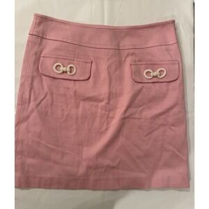 Pink Preppy Skirt Skirtin Around Womens 4 Crepe Pockets Made In USA Classic Doll